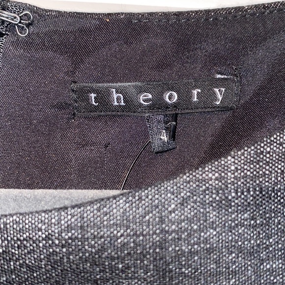 Women’s NWT theory short sleeve dress with pockets. Dark gray and fully lined. - Picture 6 of 13